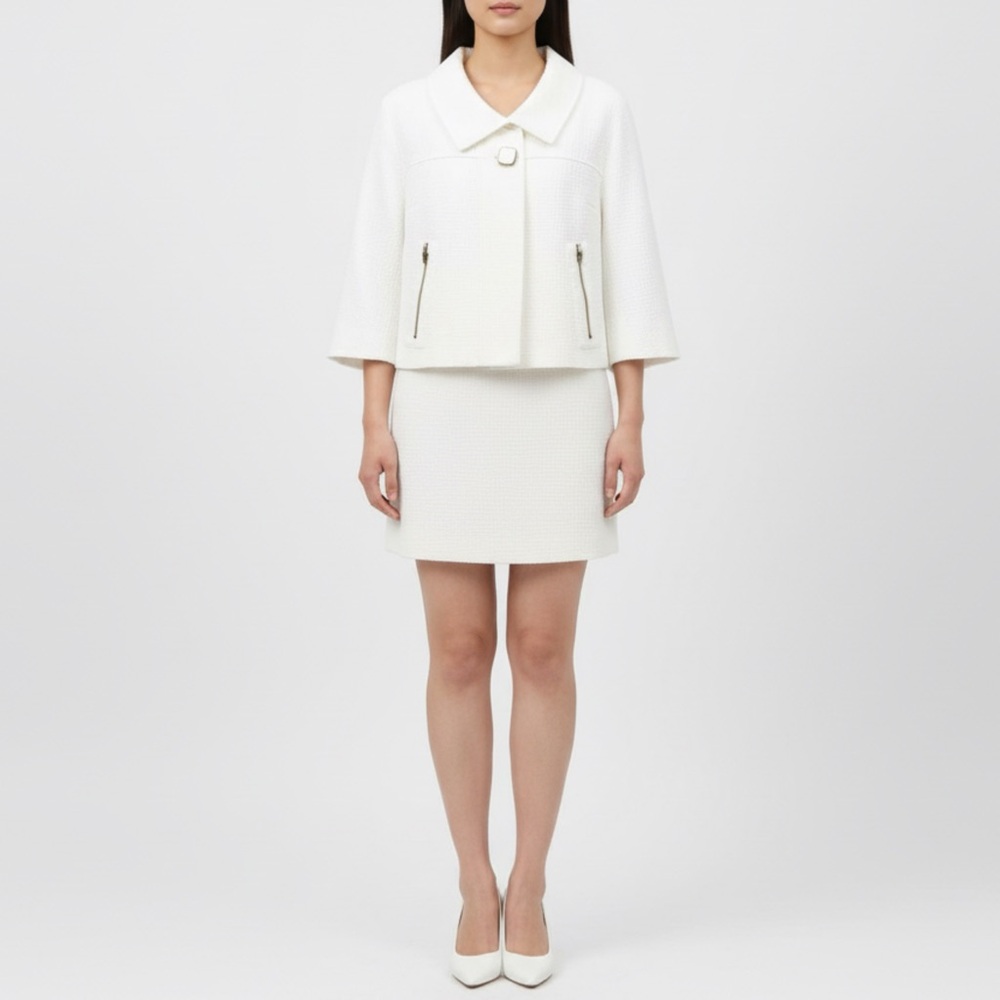Jackie O Tweed Swing Jacket